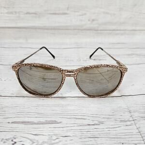 Vintage Solar Mates Bon Jour Brown Marble Oval Sunglasses Taiwan Frames